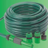 PVC reinforced garden hose (with high pressure nozzle)